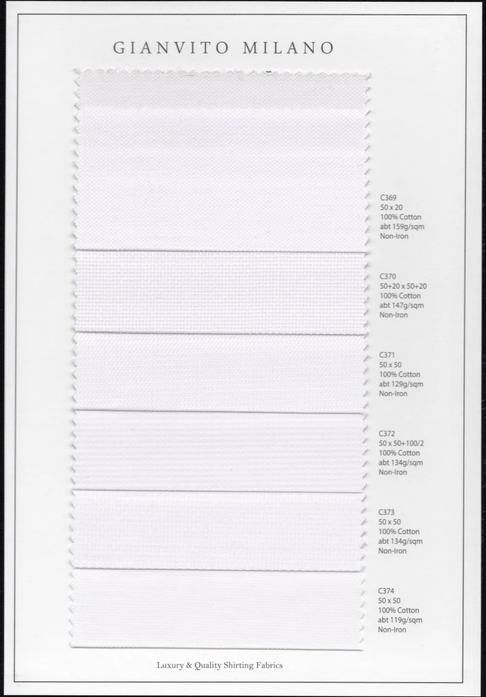 The Gianvito Milano Shirt fabric sheet 11
