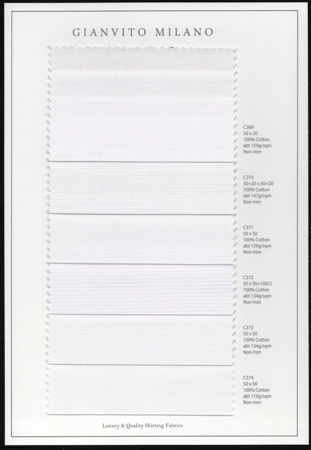 The Gianvito Milano Shirt fabric sheet 12
