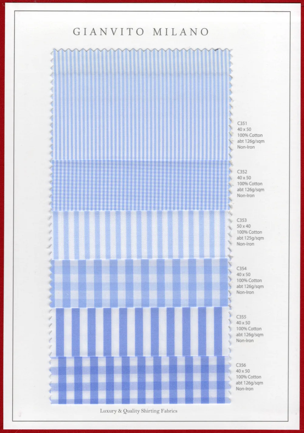 The Gianvito Milano Shirt fabric sheet 3