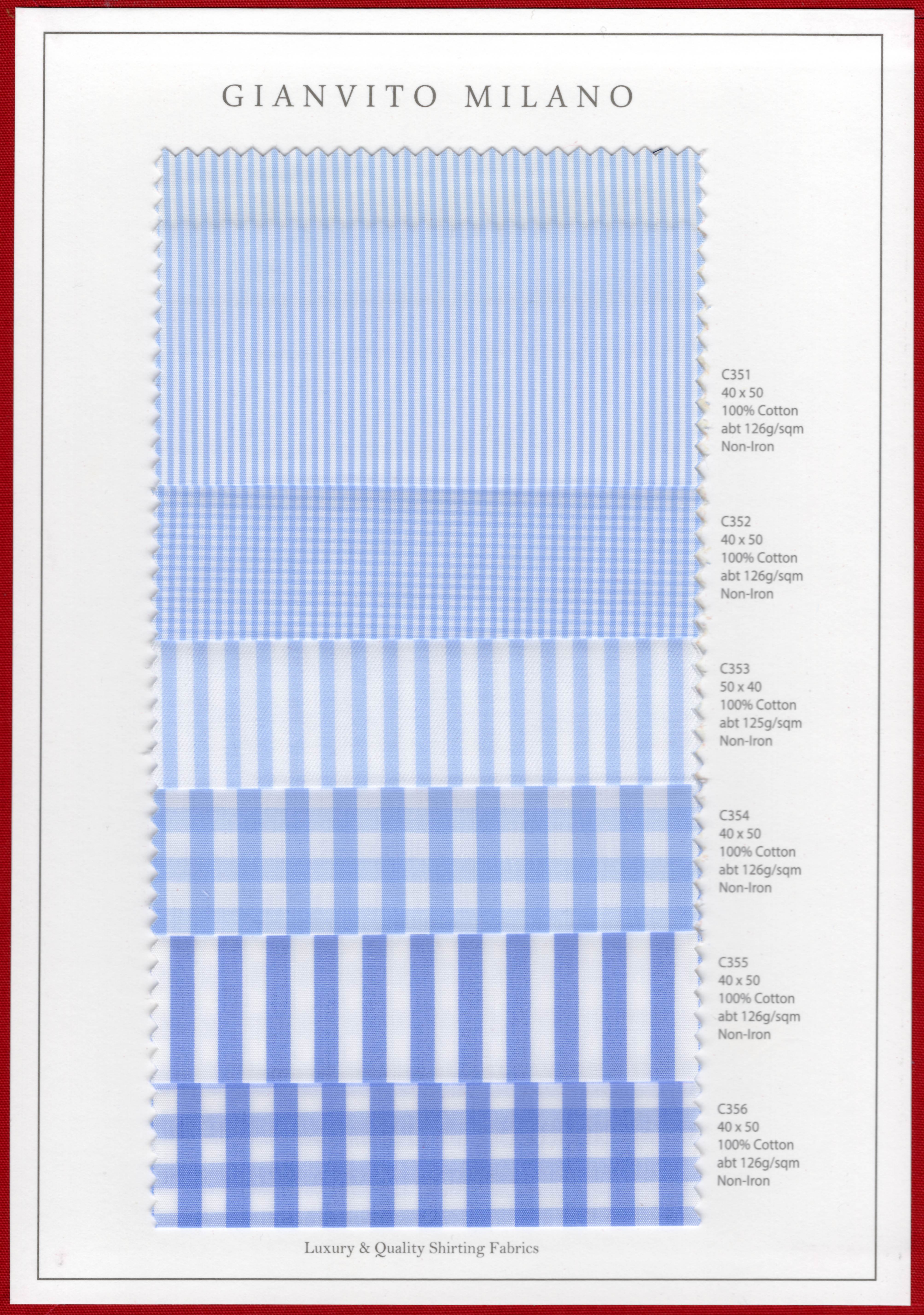 The Gianvito Milano Shirt fabric sheet 3