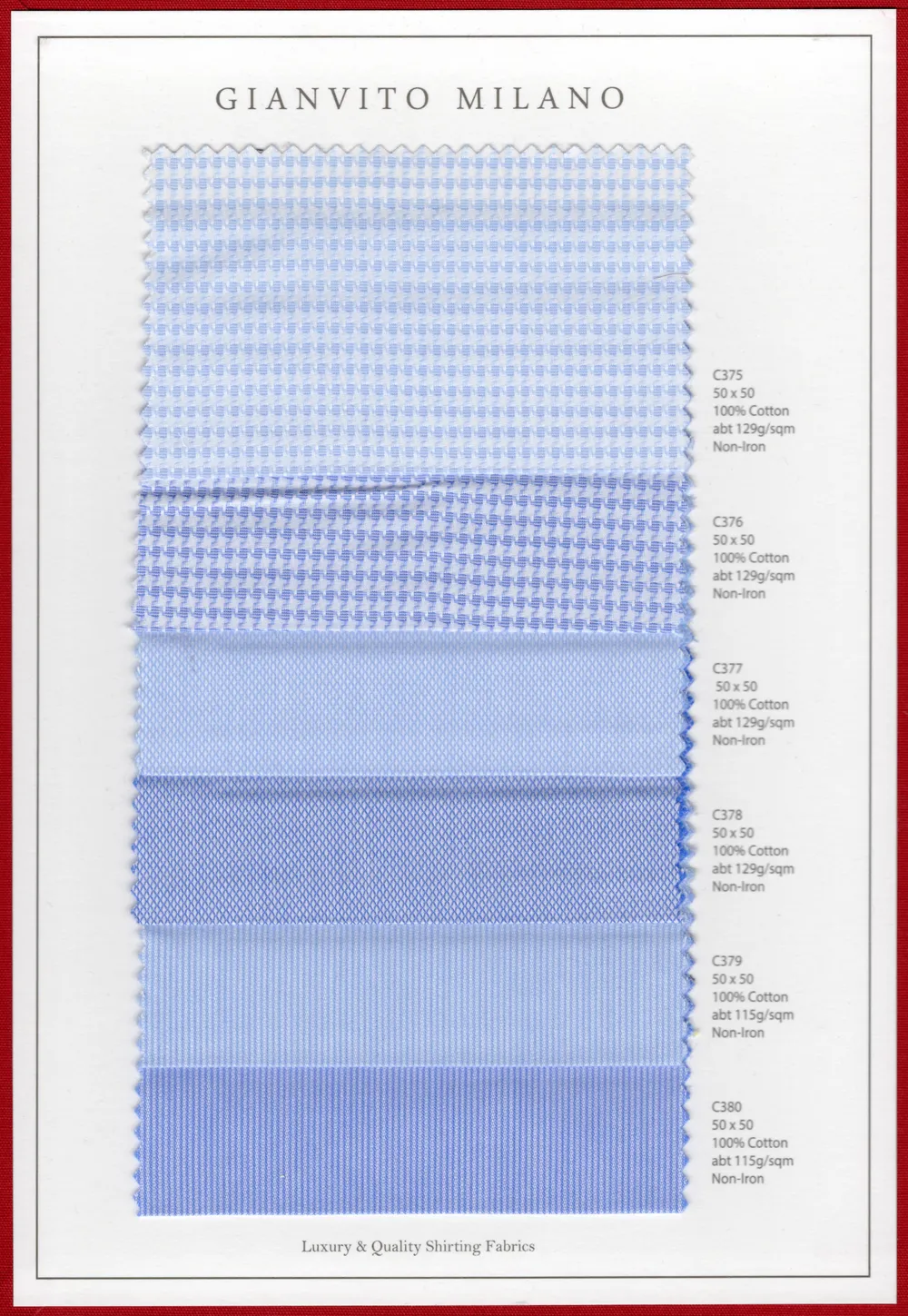 The Gianvito Milano Shirt fabric sheet 5