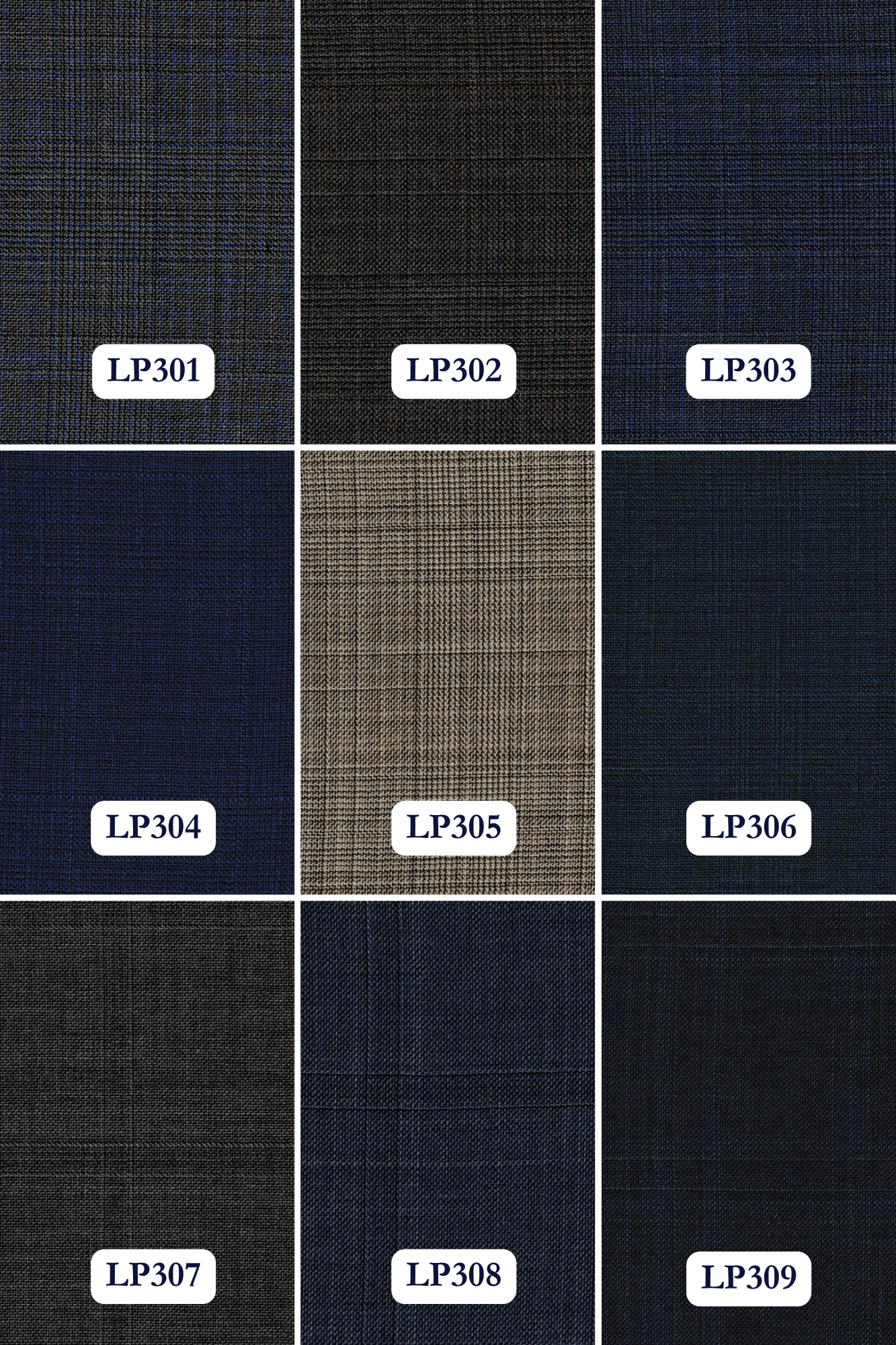 Loro Piana Super 130's fabric options sheet 1