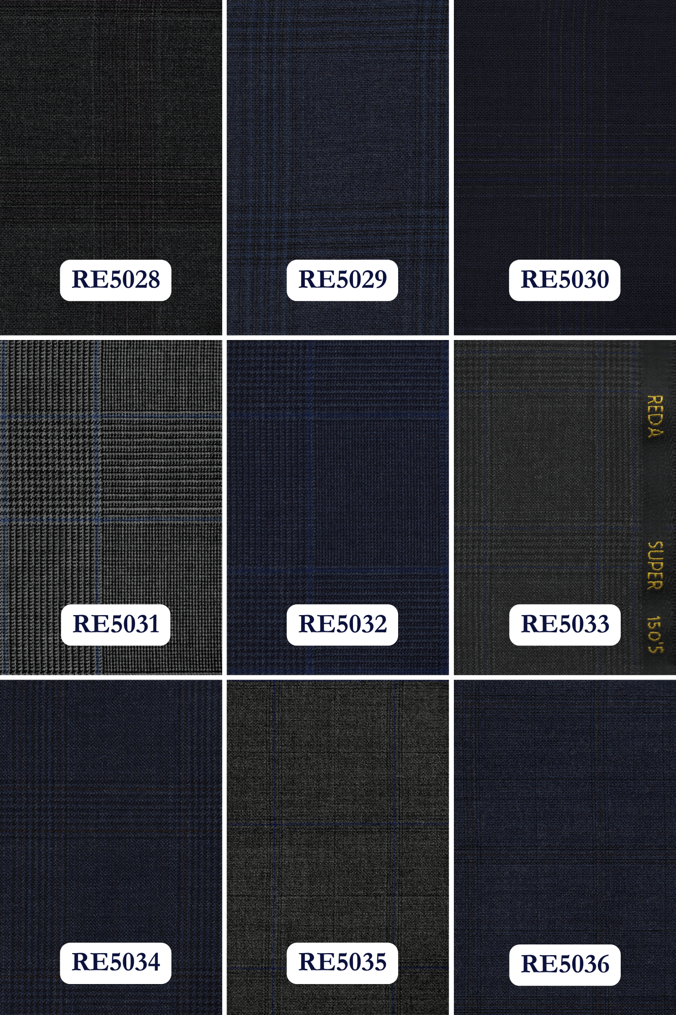 Reda 1865 — Super 150's fabric sheet 6