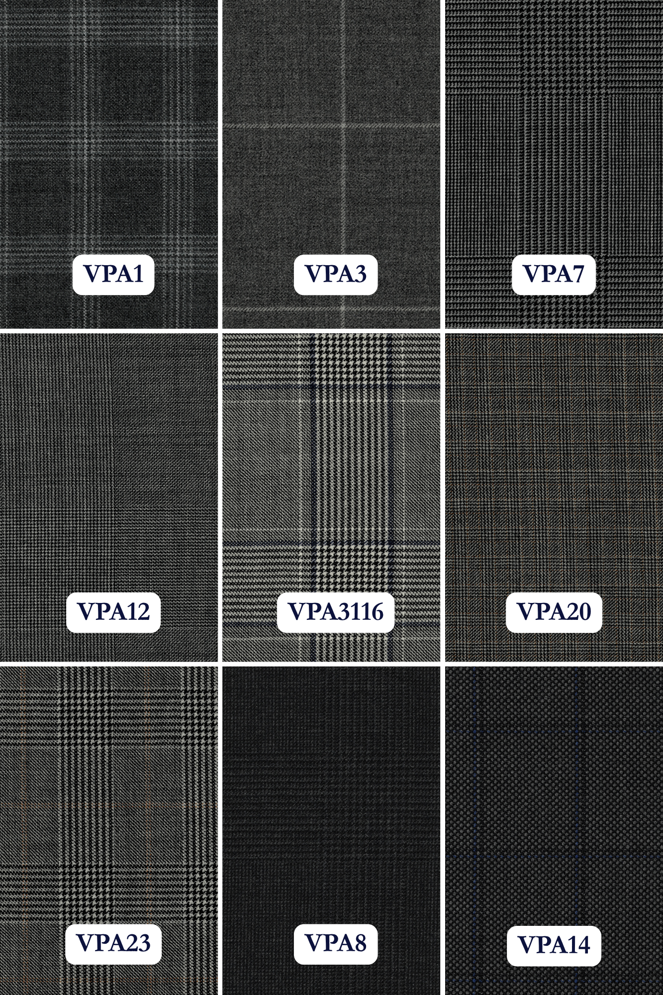 VBC 1663 — Super 110's Pattern fabric sheet 1