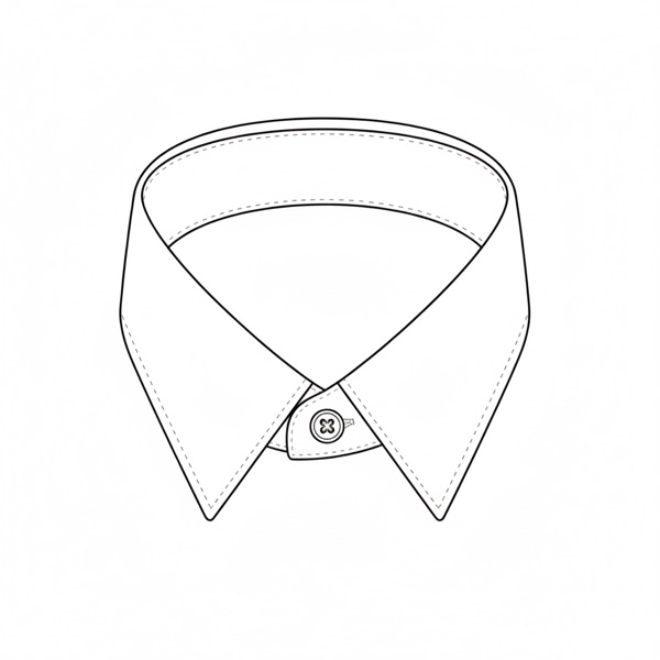 Collar: Medium Spread Windsor Collar #43