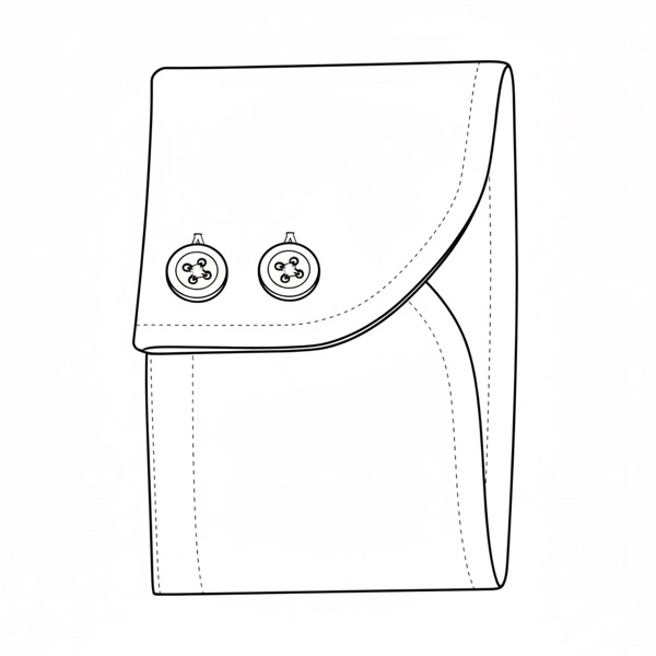 Cuff: Double Button Rounded #3