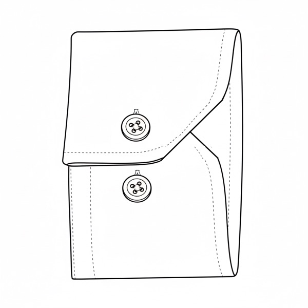 Cuff: Side by Side Button Notched #7