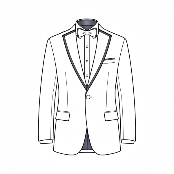 Tuxedo Style: #MT-1 Notch Lapel with Satin