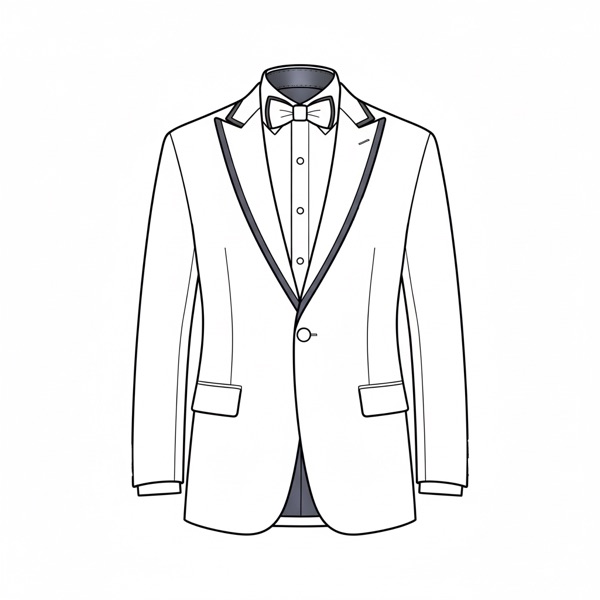 Tuxedo Style: #MT-3 Peak Lapel with Satin